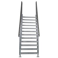 Scarlo 1000 with 16 Stepshandrail on both sides with floor support with platform